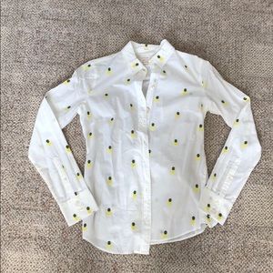 J. crew pineapple linen shirt